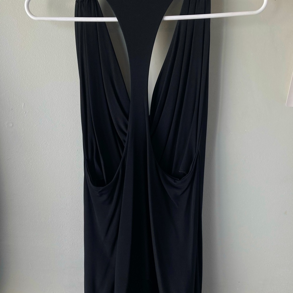 Sleeveless cowl neck blouse